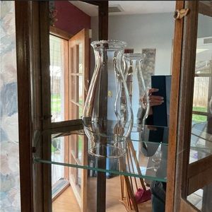 Vintage Anchor Hocking Hurricane Lamp (Globe Only) Prescut Clear for EAPC Lamp